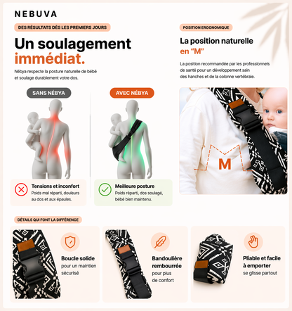 Nébya - Soulage ton dos sans poser ton bébé 👶